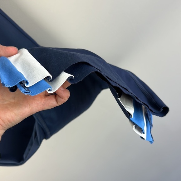 WILO Cobalt/Navy Split Hem Flare Leg Pants Size Small - Picture 7 of 12